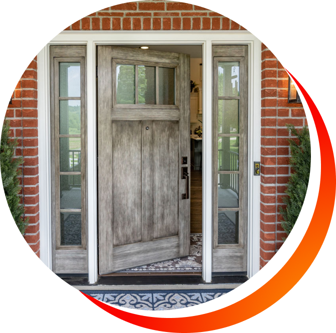 Both sides of door can be customized with different panel styles and finishes